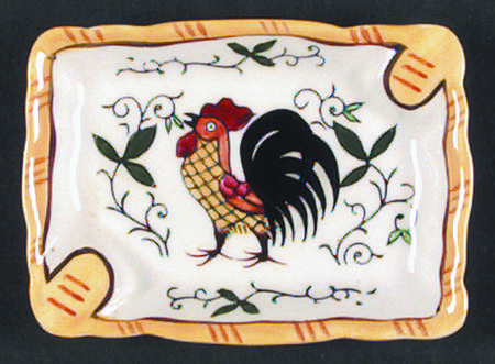 Early Provincial 3" Rectangular Ashtray
