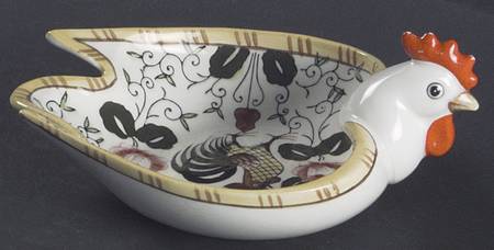 Early Provincial Small Figural Open Candy Dish