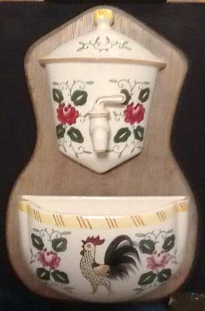 Early Provincial Lavabo & Wood Wall Mount