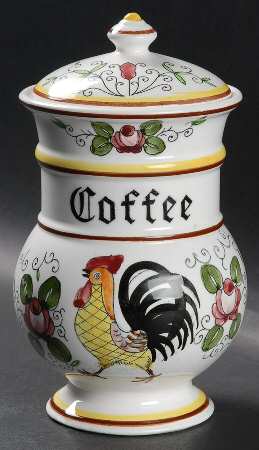 Early Provincial Coffee Canister & Lid