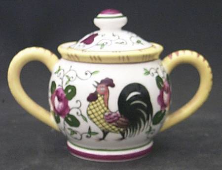 Early Provincial Mini Sugar Bowl & Lid