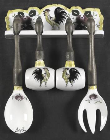 Early Provincial Hanging 5-Piece Salad Set