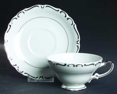 Embassy Footed Cup & Saucer Set by Ucagco