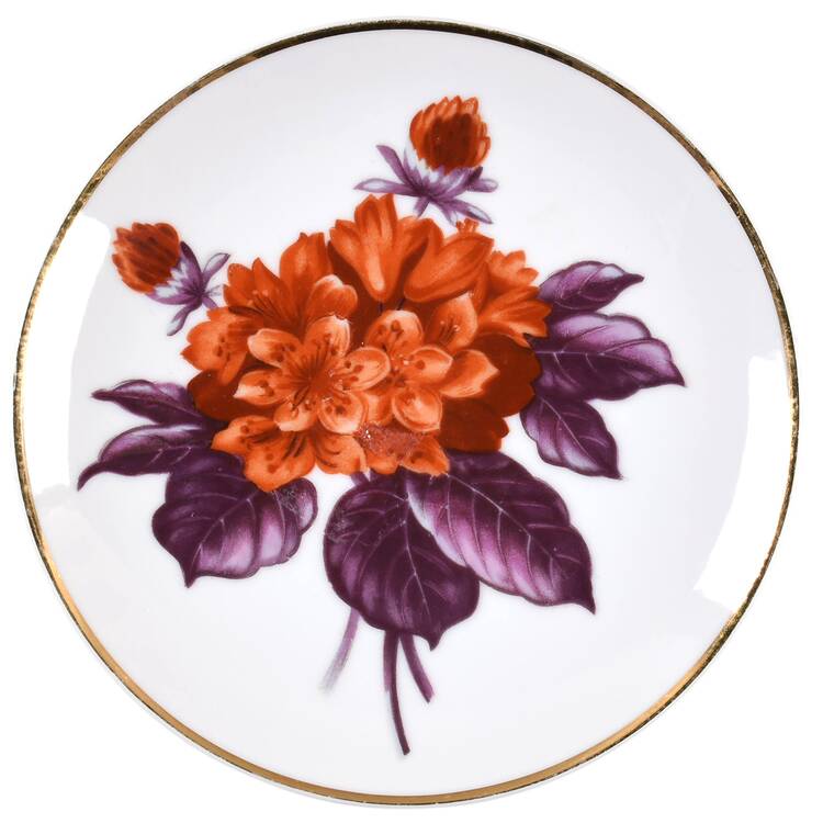 Floral Salad Plate