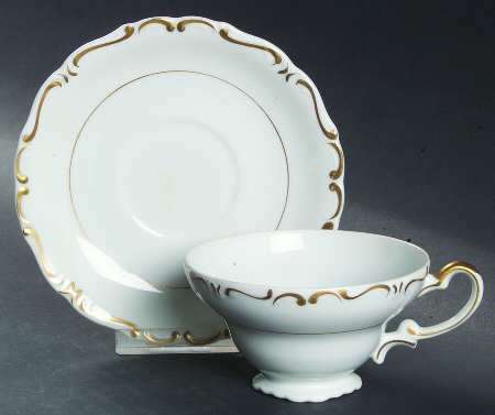 Heirloom Footed Cup & Saucer Set