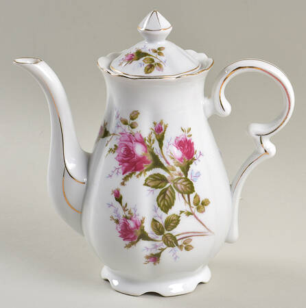 Moss Rose Mini Coffee Pot & Lid