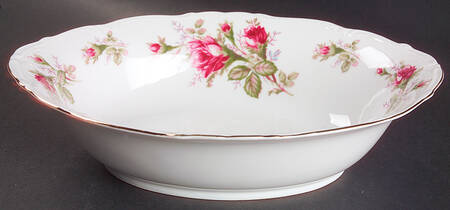 Old Rose 10" Oval Vegetable Bowl