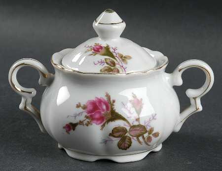 Old Rose Mini Sugar Bowl & Lid