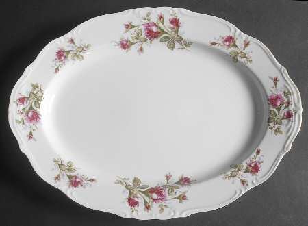 Old Rose 16" Oval Serving Platter