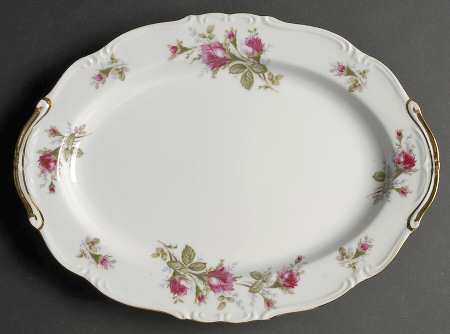 Old Rose 14" Oval Serving Platter