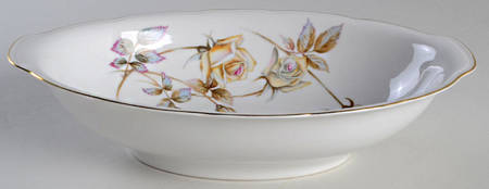 Oxford Rose 10" Oval Vegetable Bowl