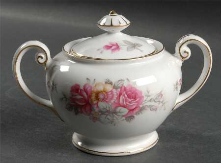 Rose Dawn Sugar Bowl & Lid