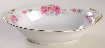 Rose Dawn 10" Oval Vegetable Bowl