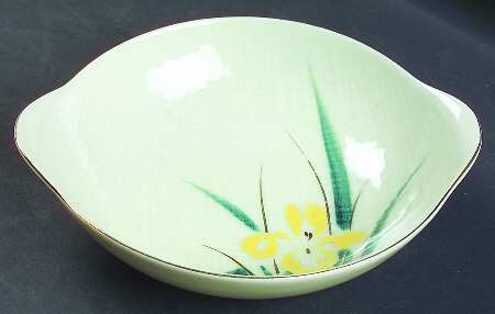 Yellow Iris Lugged Cereal Bowl
