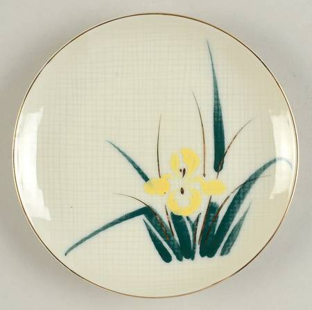Yellow Iris Bread & Butter Plate
