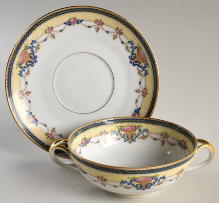 Orleans Flat Cream Soup Bowl & Saucer Set
