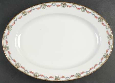UNC19 15" Oval Serving Platter