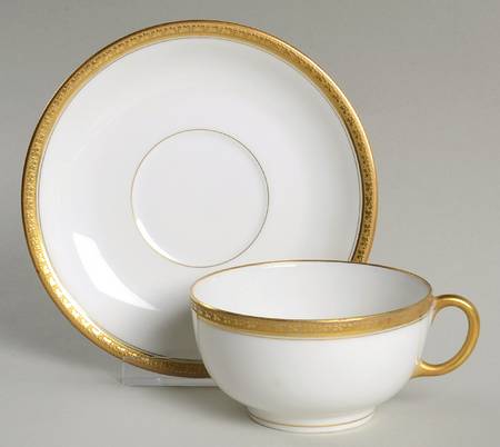 Chaurette Footed Cup & Saucer Set
