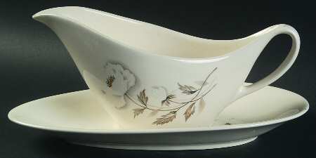 Alaskan Poppy Gravy Boat & Underplate