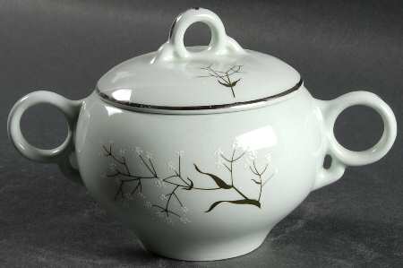 Baby's Breath Sugar Bowl & Lid