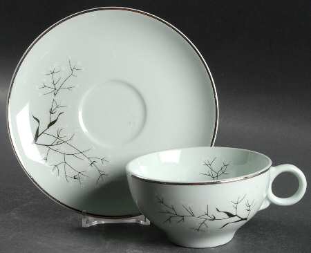 Baby's Breath Flat Cup & Saucer Set