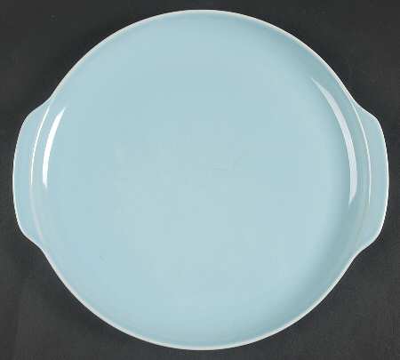 Ballerina Periwinkle Blue Handled Cake Plate