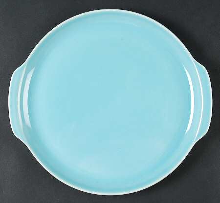 Ballerina Periwinkle Blue Handled Cake Plate