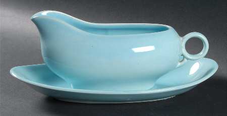 Ballerina Periwinkle Blue Gravy Boat & Underplate/Relish