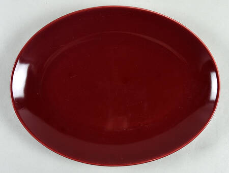 Ballerina Burgundy 11" Oval Serving Platter