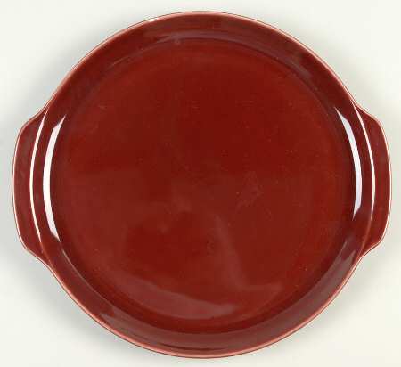 Ballerina Burgundy Handled Cake Plate