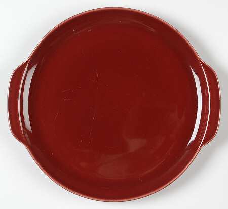 Ballerina Burgundy Handled Cake Plate
