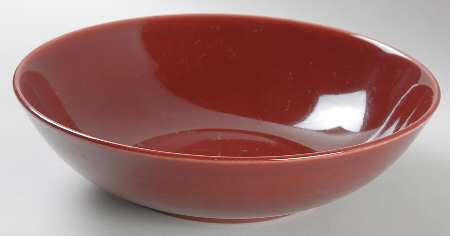 Ballerina Burgundy 9" Round Vegetable Bowl