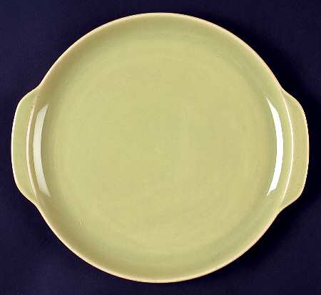 Ballerina Chartreuse Handled Cake Plate