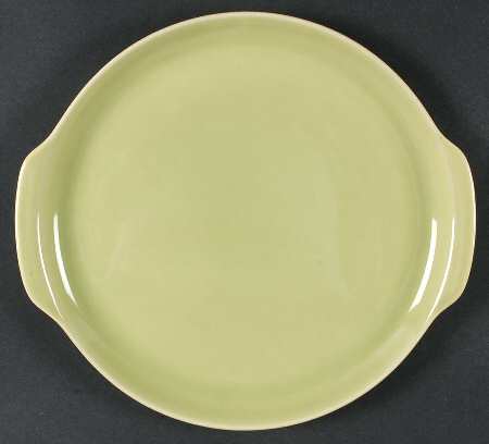 Ballerina Chartreuse Handled Cake Plate