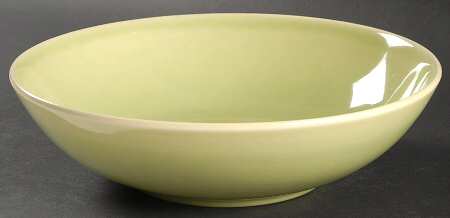 Ballerina Chartreuse 9" Round Vegetable Bowl