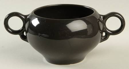 Ballerina Dark Gray Sugar Bowl No Lid