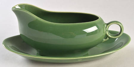 Ballerina Forest Green Gravy Boat & Underplate/Relish