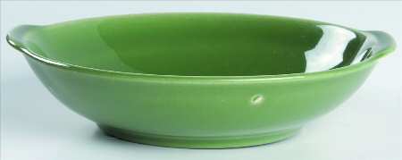Ballerina Forest Green Lugged Soup Bowl