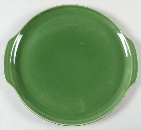 Ballerina Forest Green Handled Cake Plate