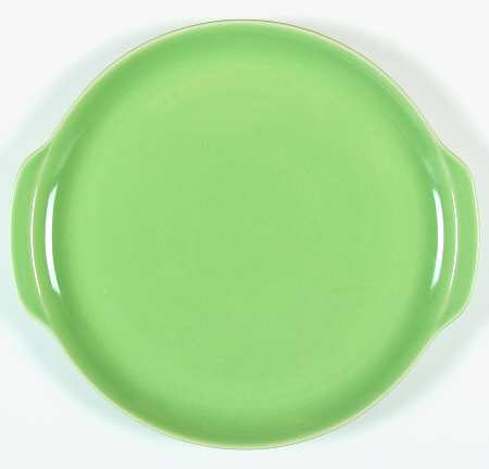 Ballerina Jade Green Handled Cake Plate