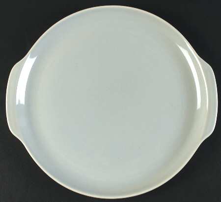 Ballerina Dove Gray Handled Cake Plate
