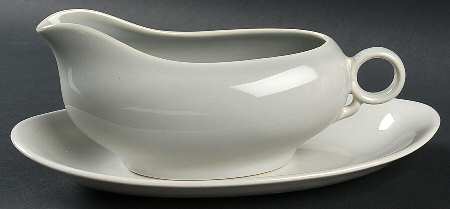 Ballerina Dove Gray Gravy Boat & Underplate/Relish