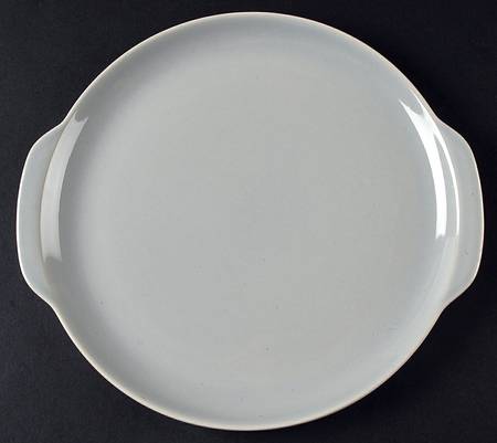 Ballerina Dove Gray Handled Cake Plate