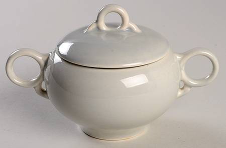 Ballerina Dove Gray Sugar Bowl & Lid