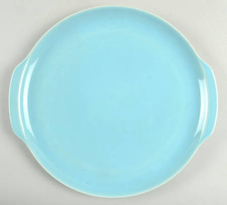 Ballerina Turquoise Handled Cake Plate