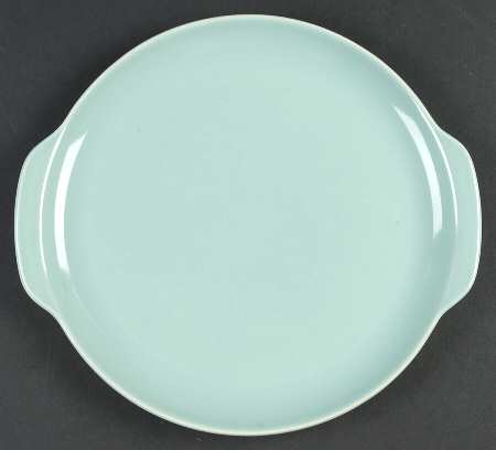 Ballerina Turquoise Handled Cake Plate