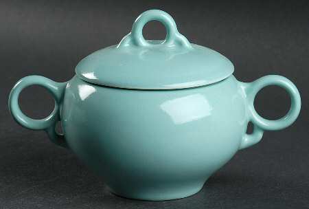 Ballerina Turquoise Sugar Bowl & Lid