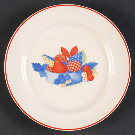 Calico Fruit Bread & Butter Plate