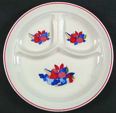 Calico Fruit Grill Plate by Universal