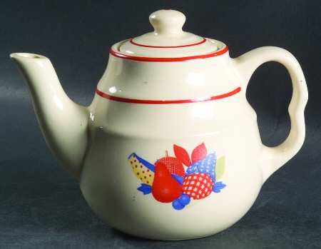 Calico Fruit Individual Teapot & Lid